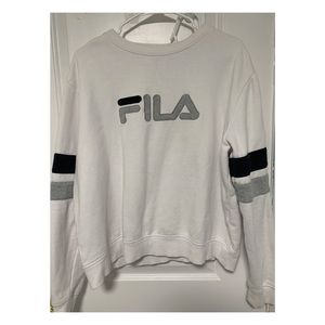 White Fila Crewneck